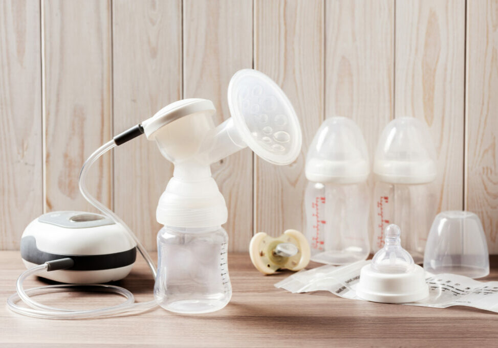 Breast pump set (without milk)