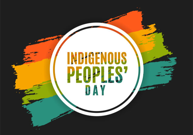 Indigenous People's Day poster. Vector